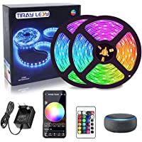 Los mejores  - 10M Tiras LED Inteligente Wifi- Tiray Ledy compatible con Alexa- Google home- 5050 LED 16 millones de colores- Control…